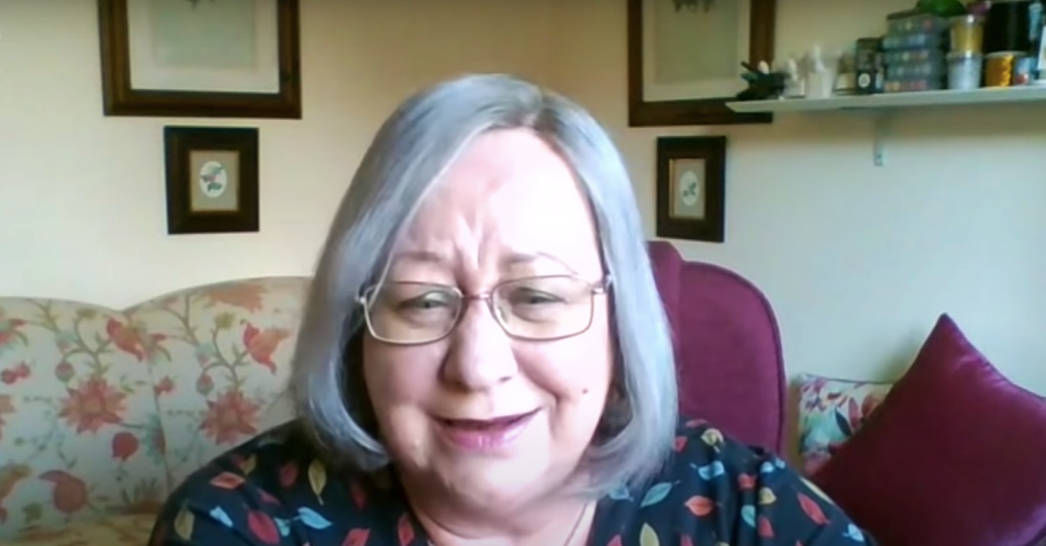 Jackie Weaver smiling on Loose Women