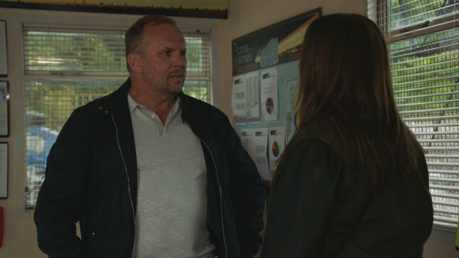 Will looking at Harriet in Emmerdale 