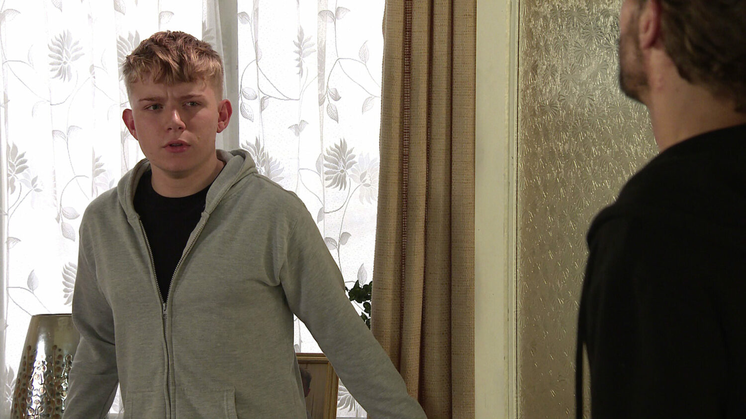 Coronation Street teen Max looking shifty