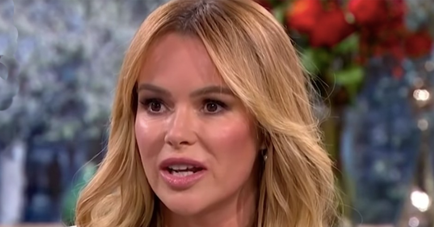 Amanda Holden being interviewed on This Morning