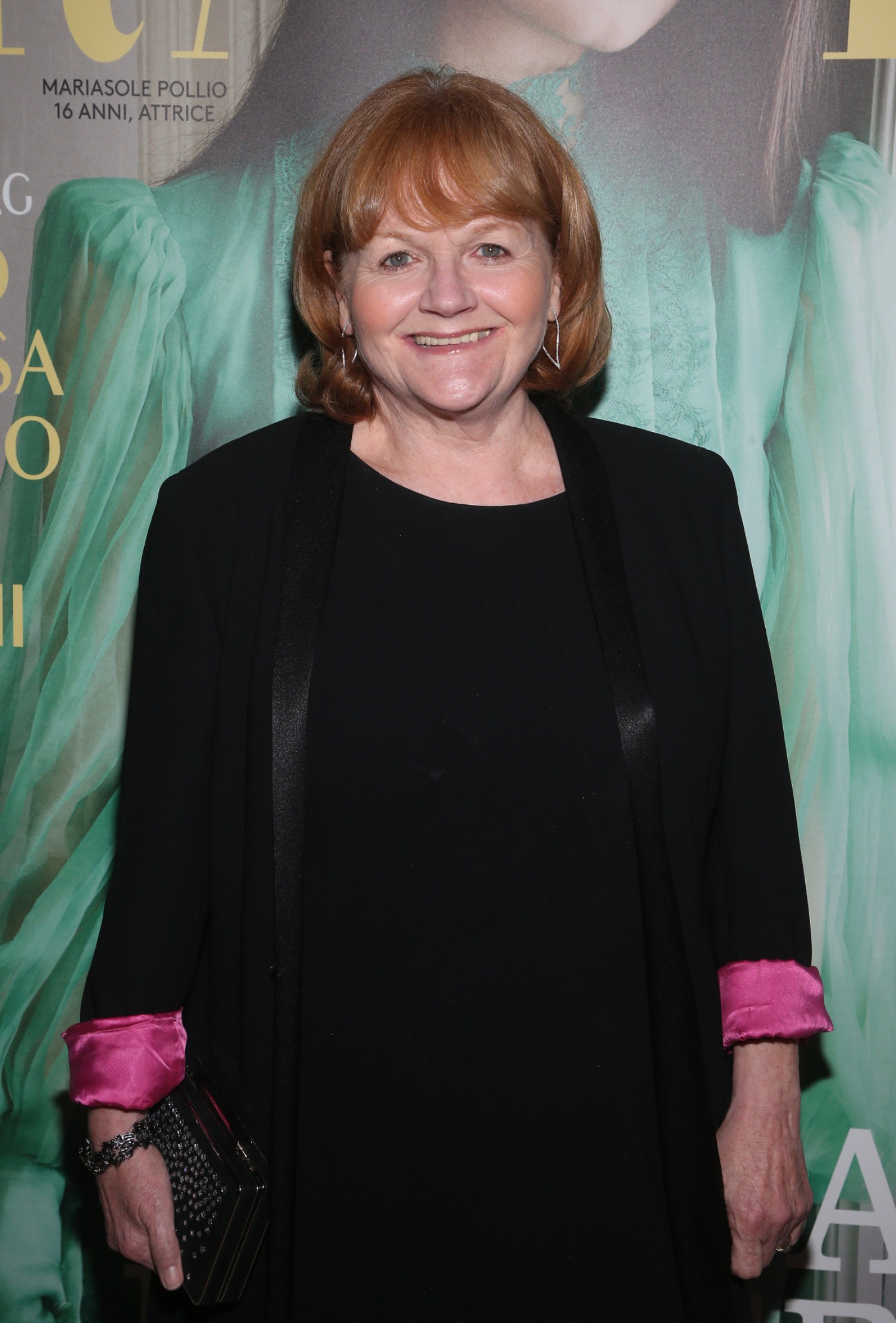Lesley Nicol smiling on the red carpet