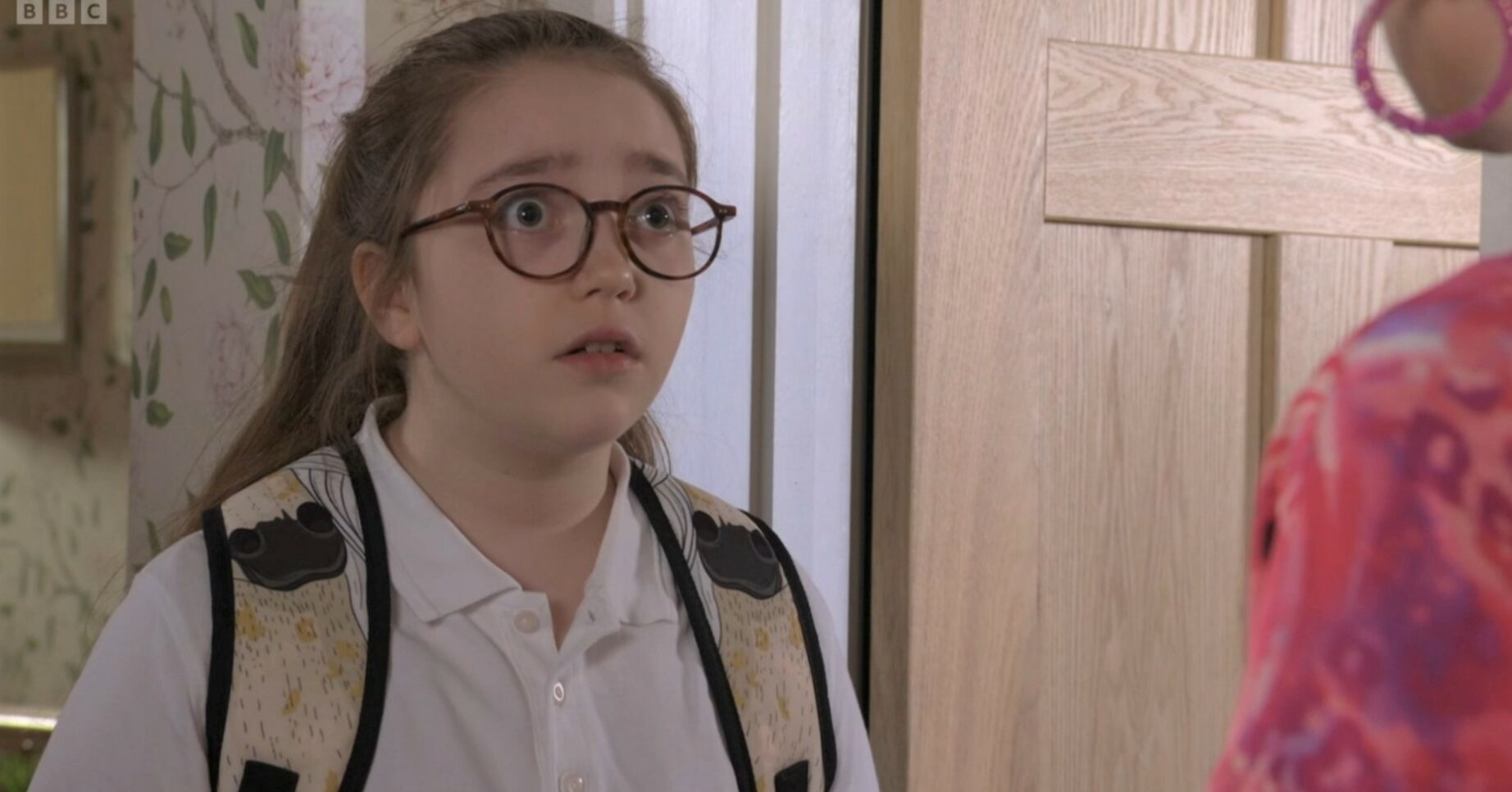 EastEnders Scarlett looks unsure what to say to Linda