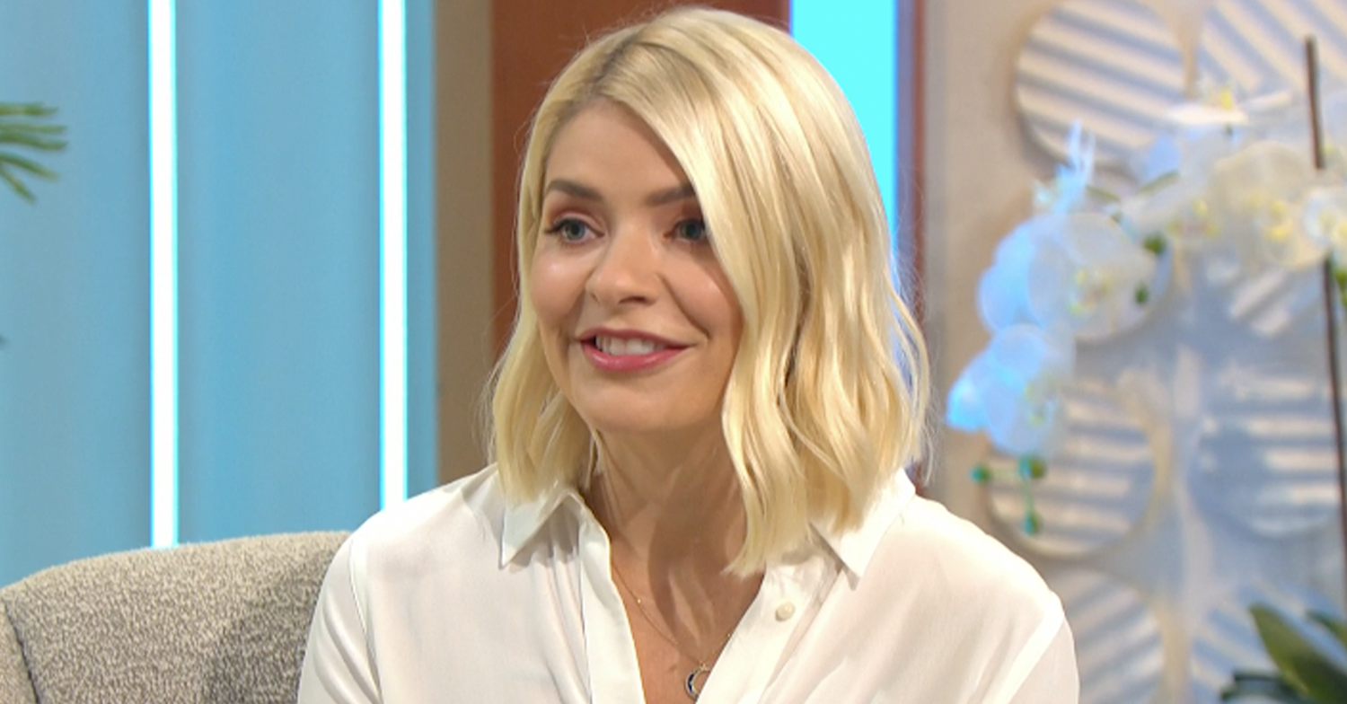 Holly Willoughby smiling on This Morning