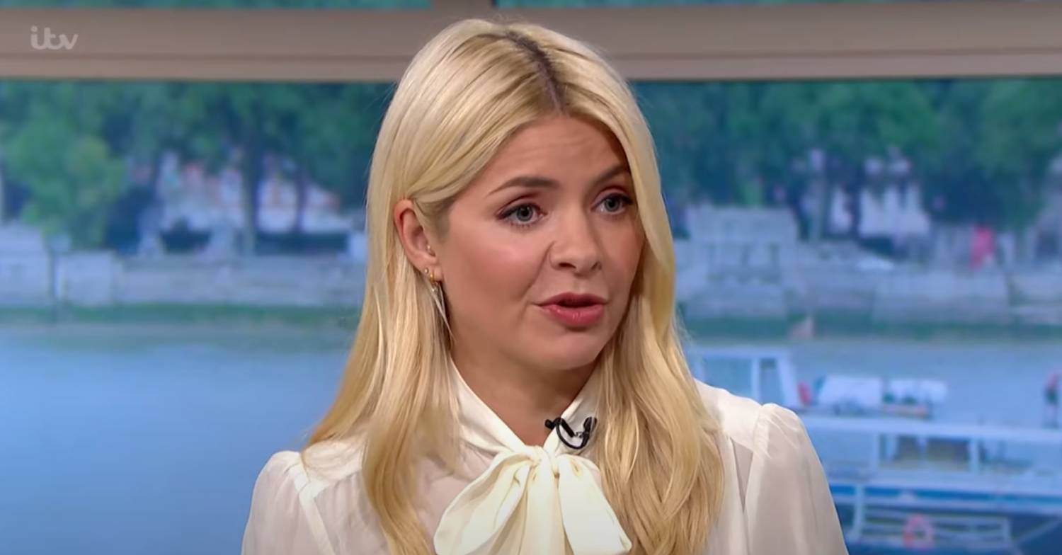 Holly Willoughby looks concerned