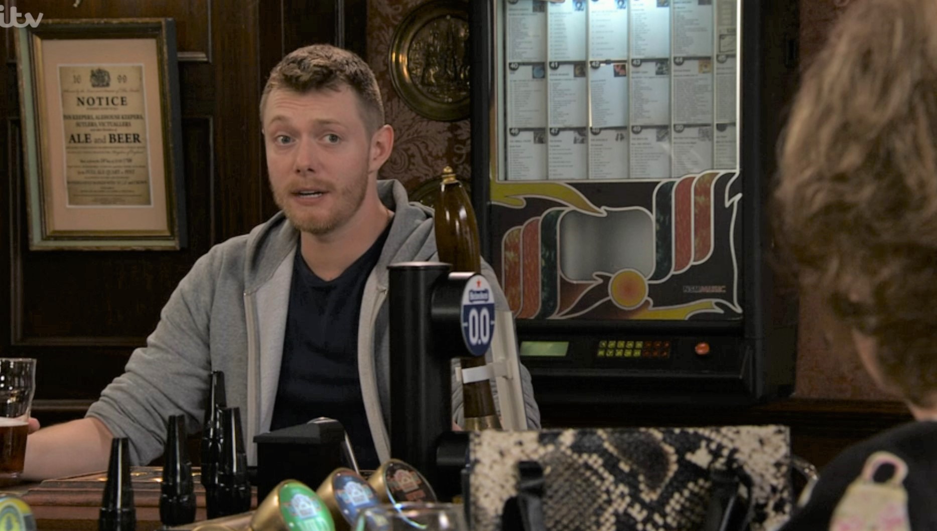 Daniel Osbourne Coronation Street looks curious