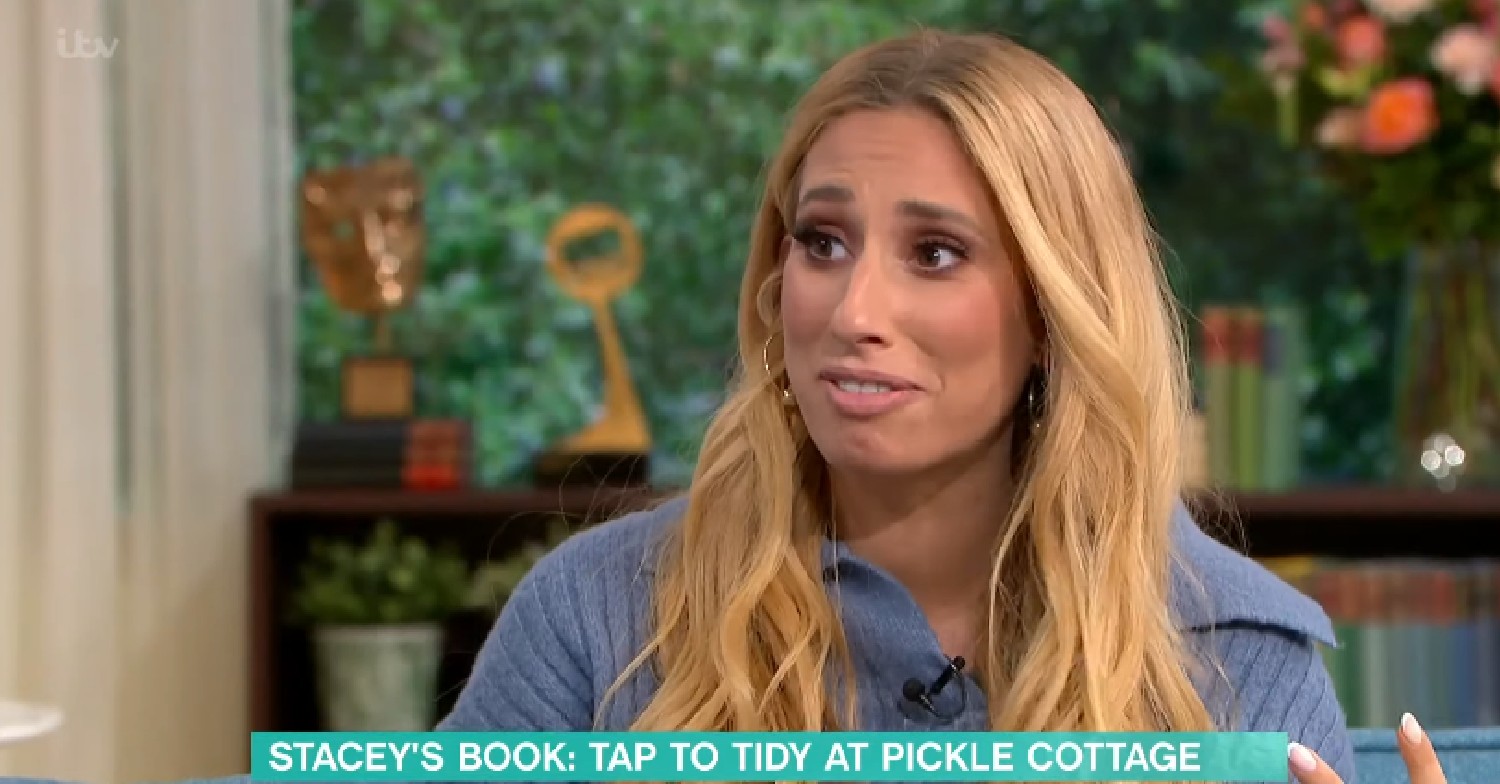 Stacey Solomon speaking during This Morning interview