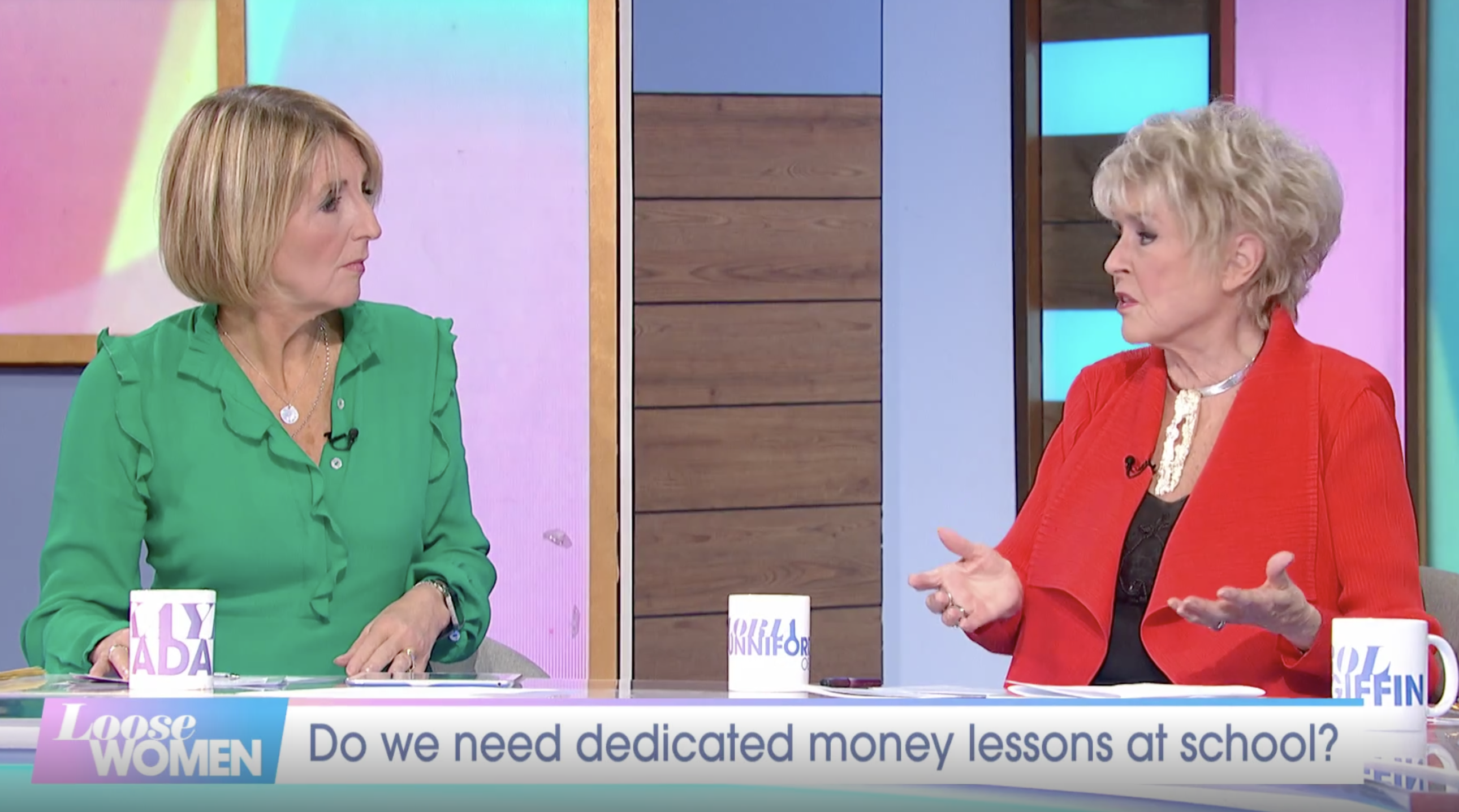 Kaye Adams and Gloria Hunniford on Loose Women