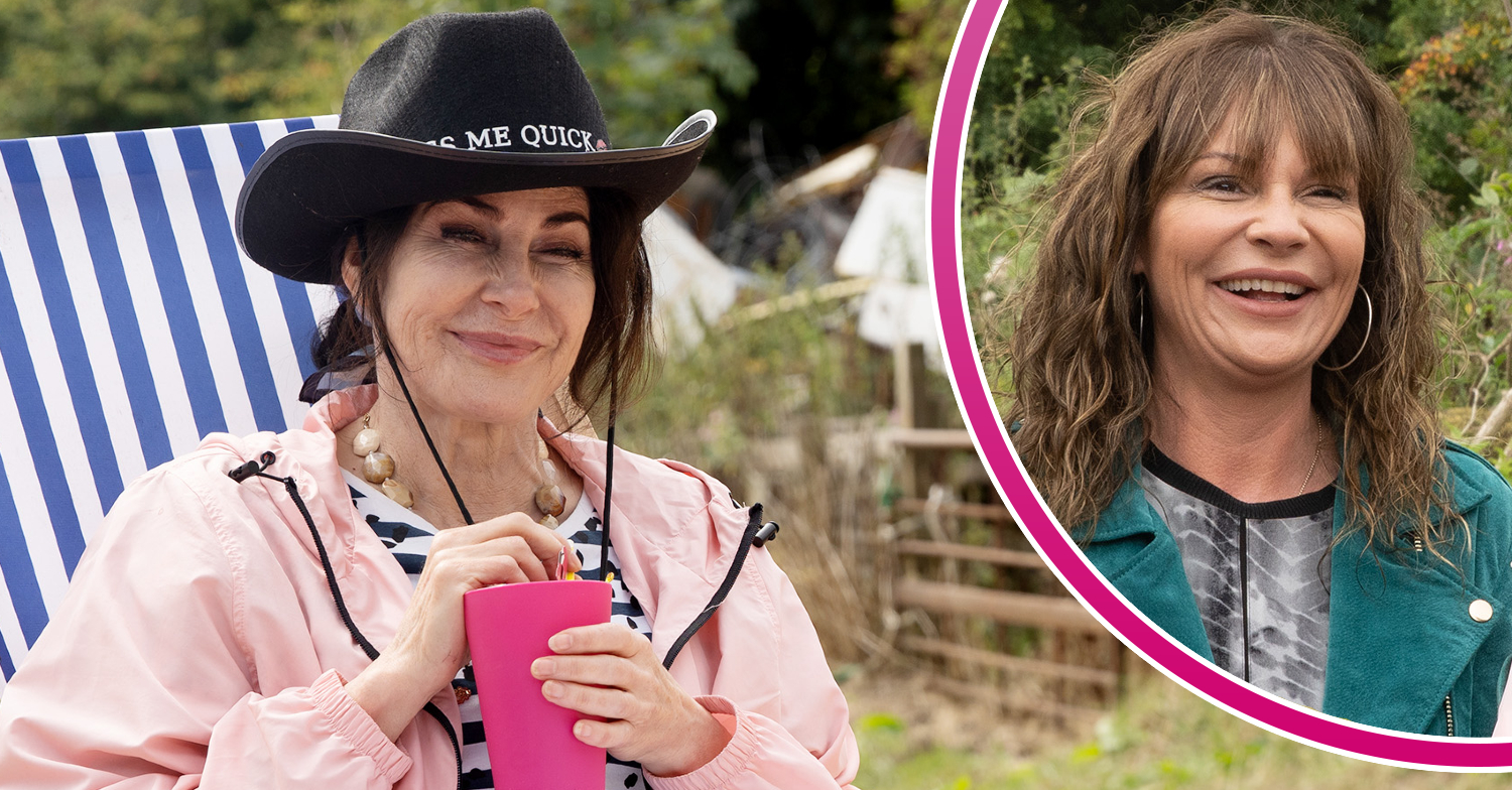 Emmerdale Faith and Chas happy