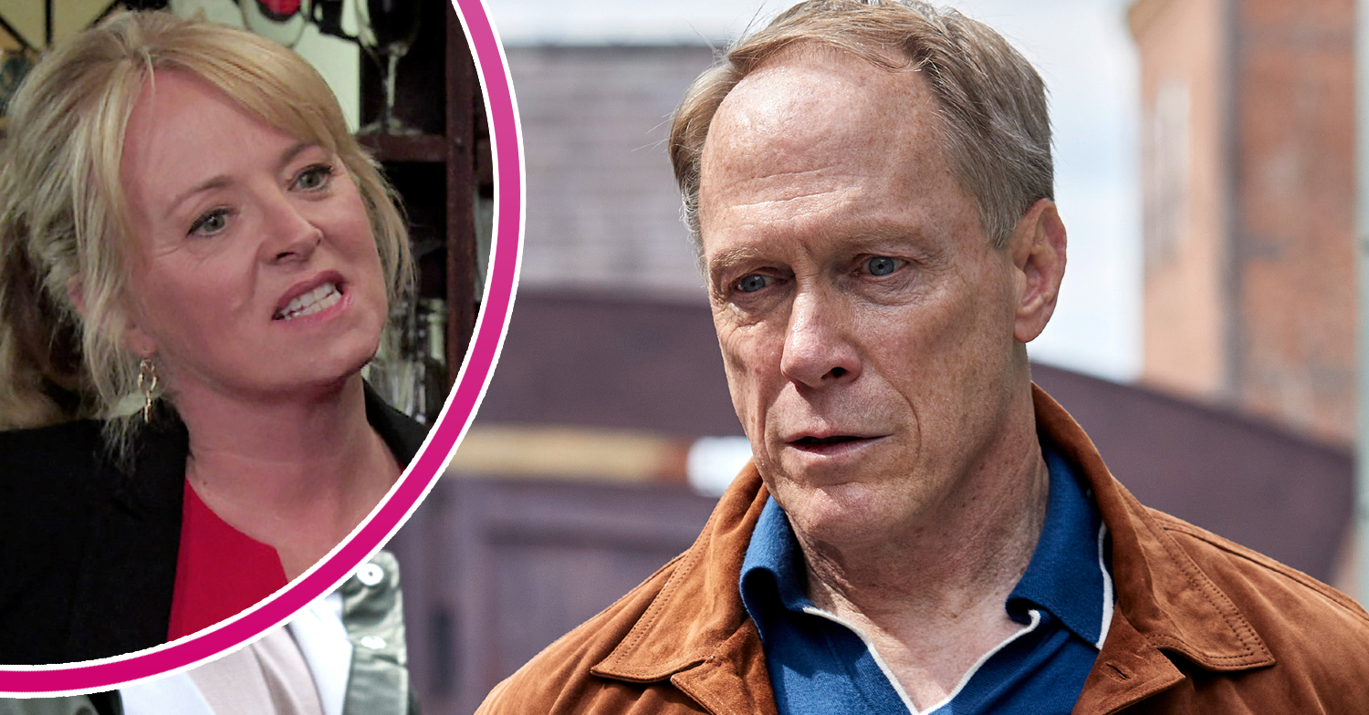 Coronation Street Jenny and Stephen looking furious