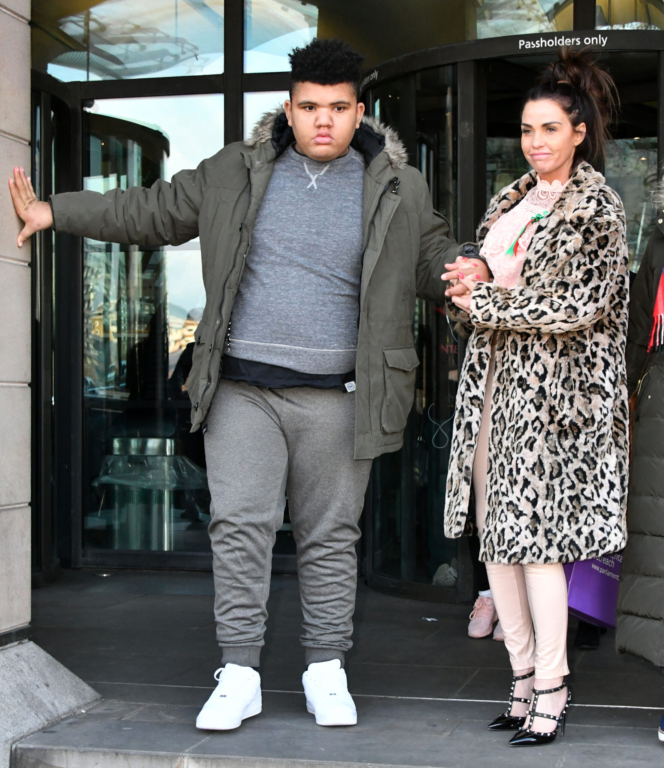 Katie Price and her son Harvey Price together