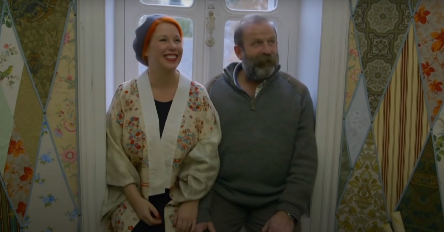 Angel and Dick smiling on Escape to the Chateau