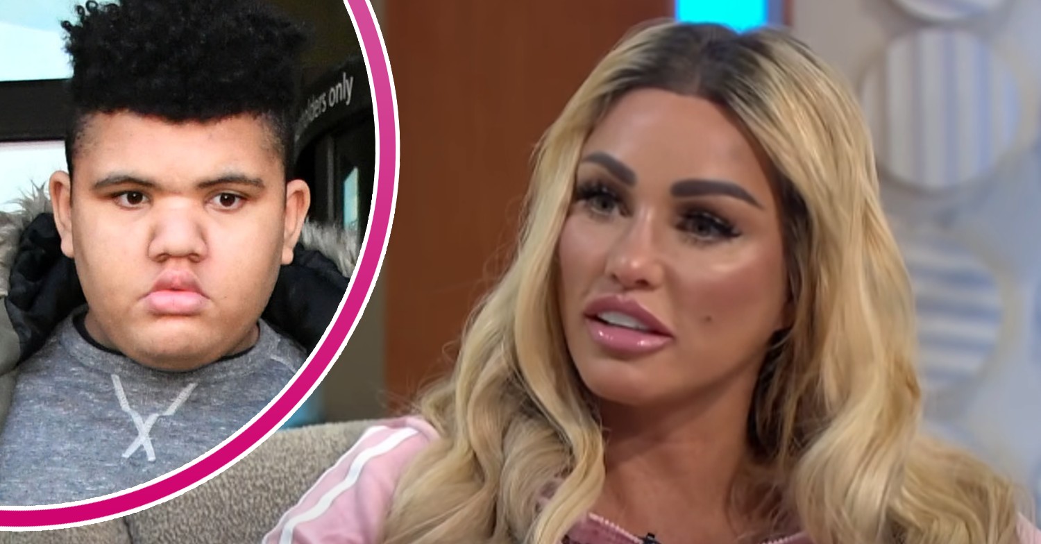 Katie Price talking on Lorraine and her son Harvey