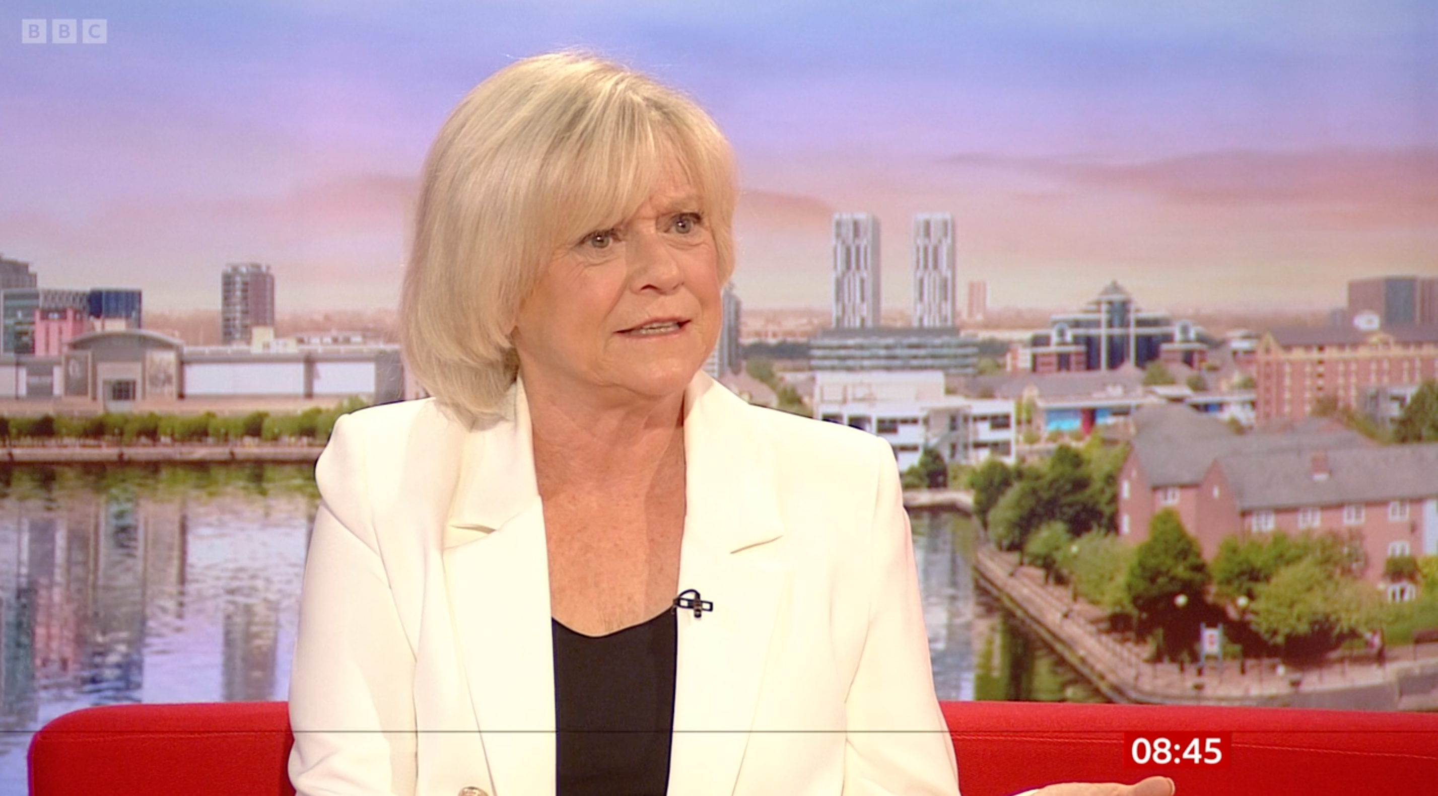Sue Barker on BBC Breakfast