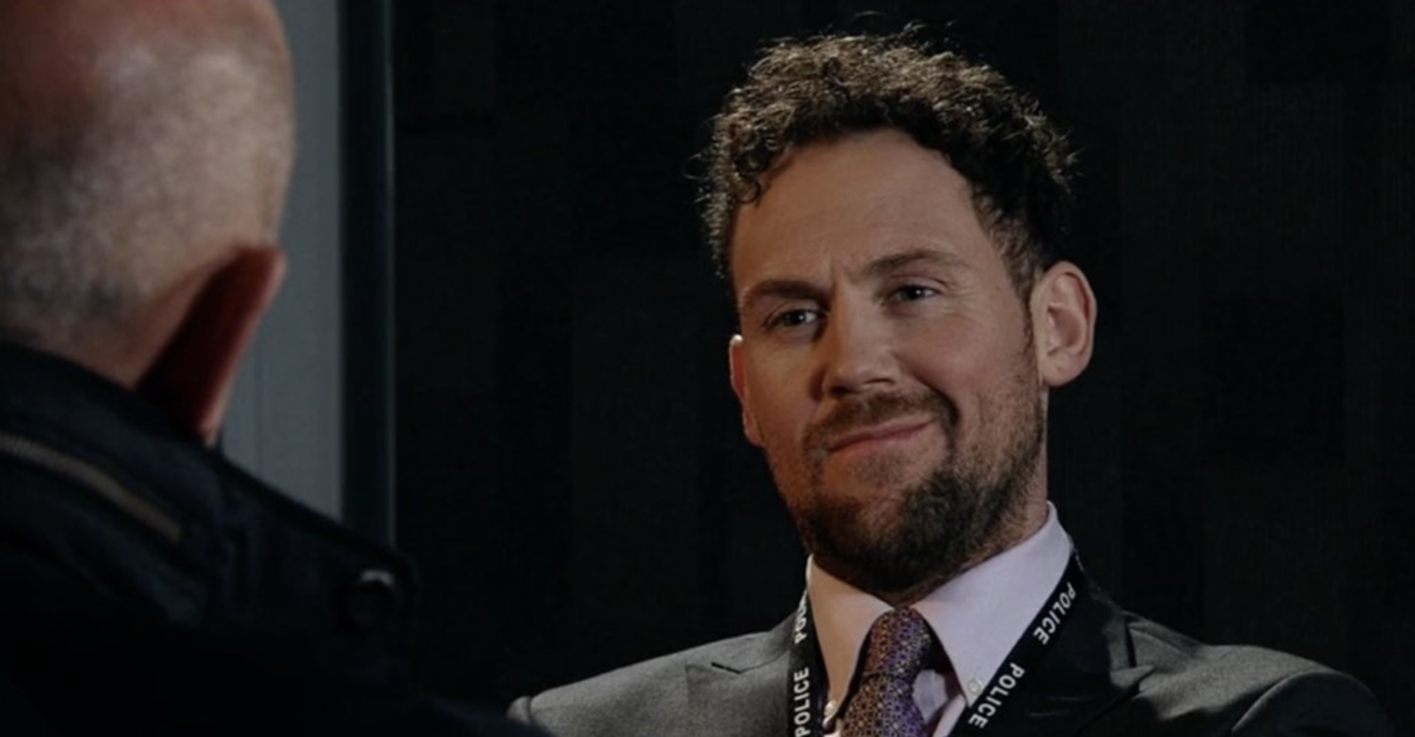 Kent Riley as policeman in Corrie