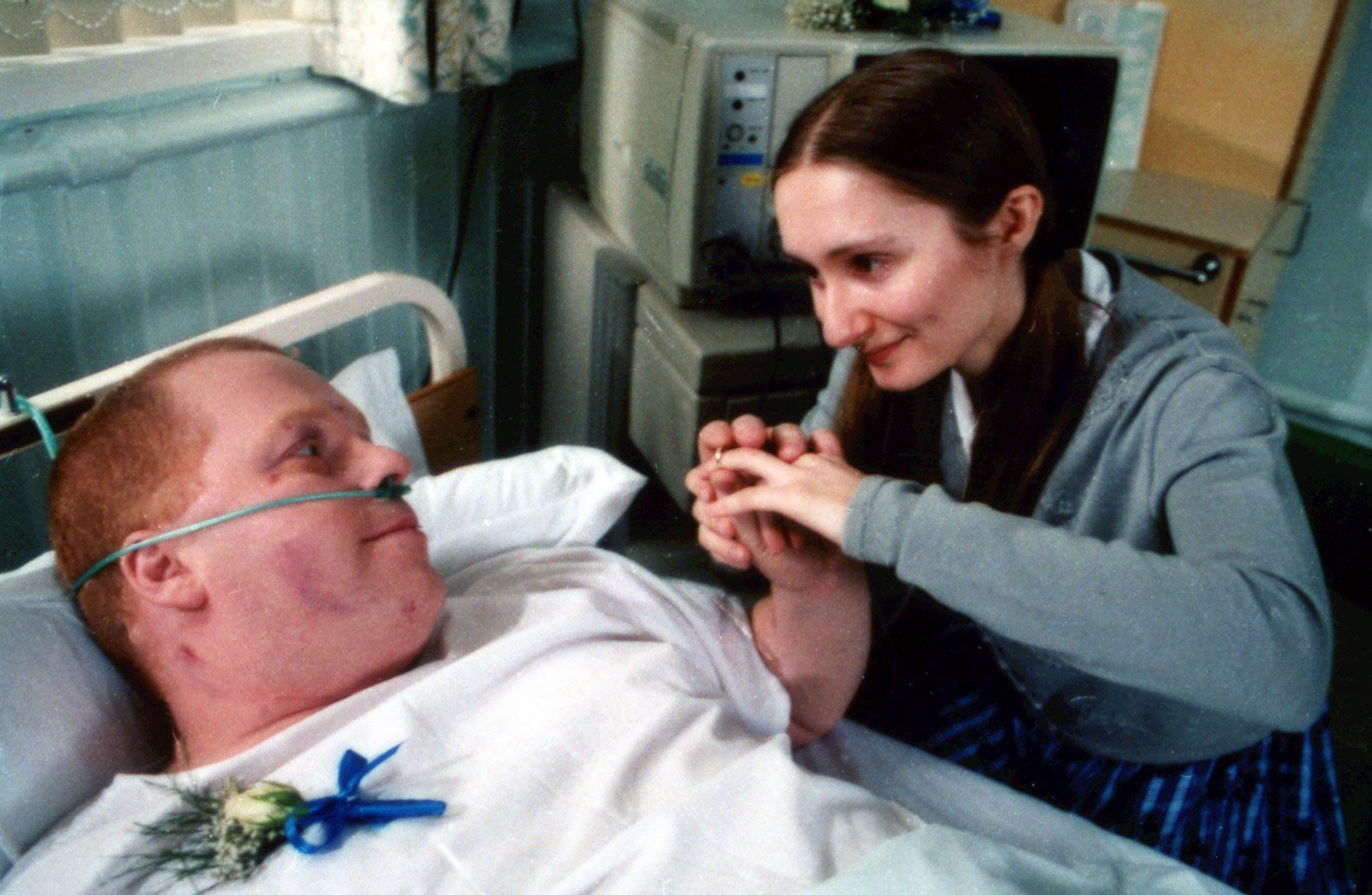 Butch and Emily get married on his deathbed