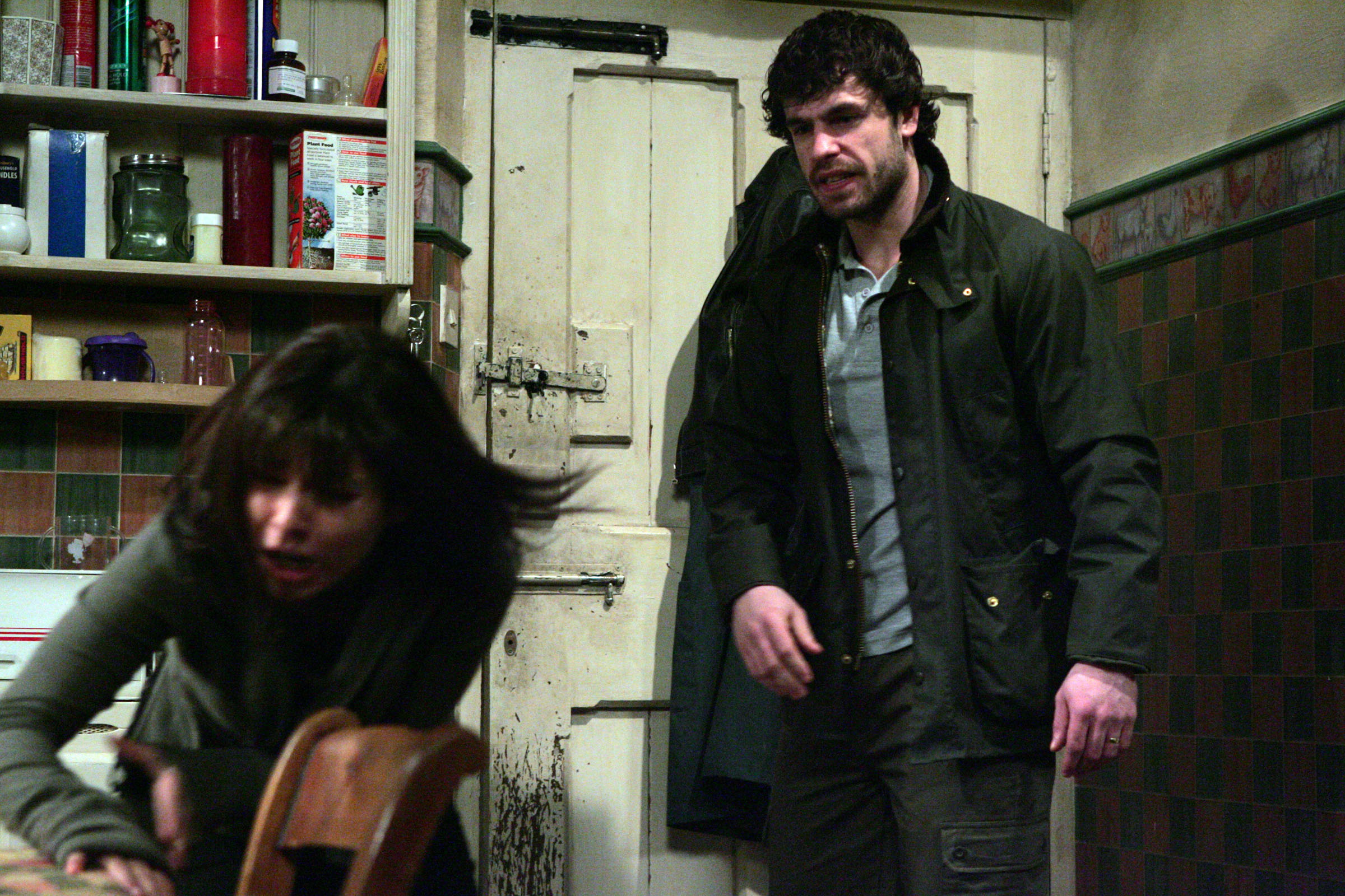 Andy Sugden hits wife Jo