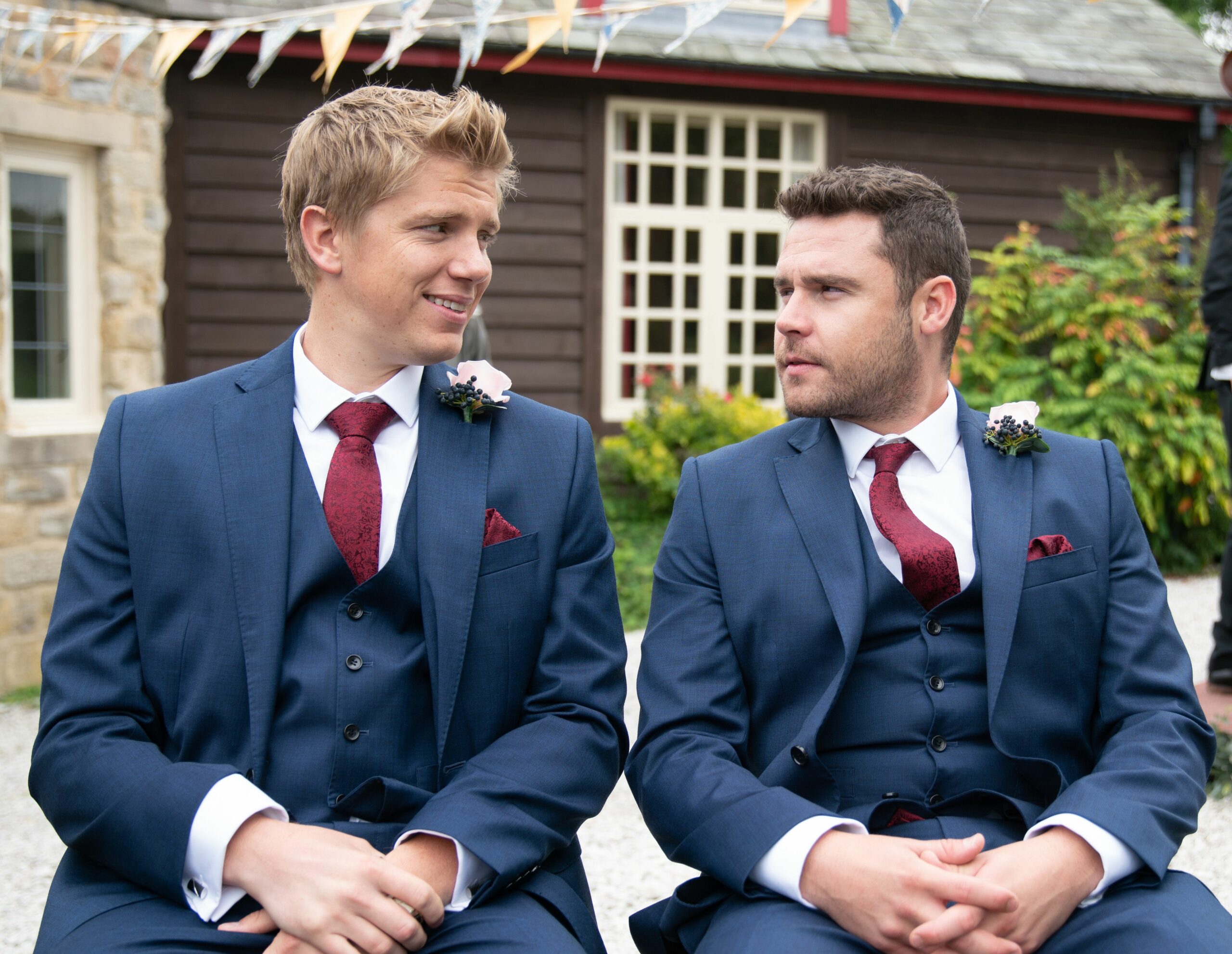 Robron on their wedding day 