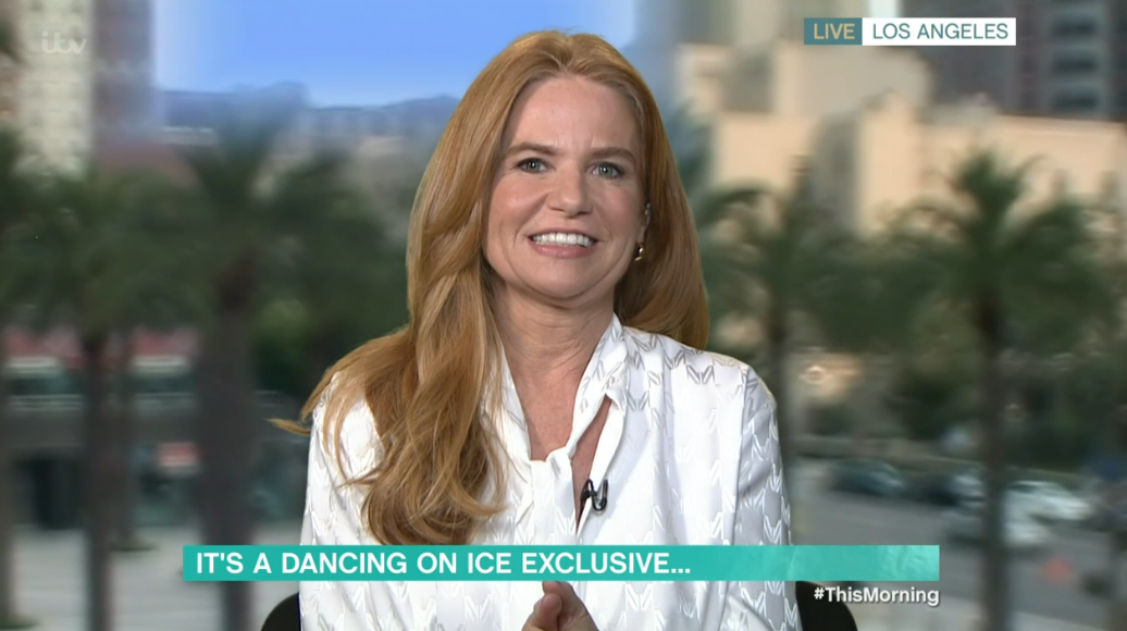 Patsy Palmer on This Morning smiling
