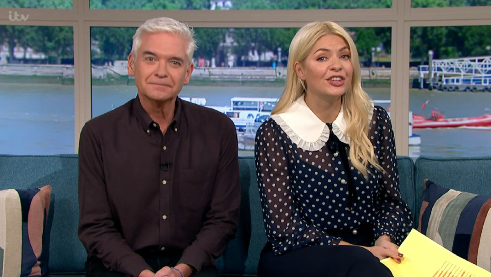 Phillip Schofield and Holly Willoughby on This Morning today