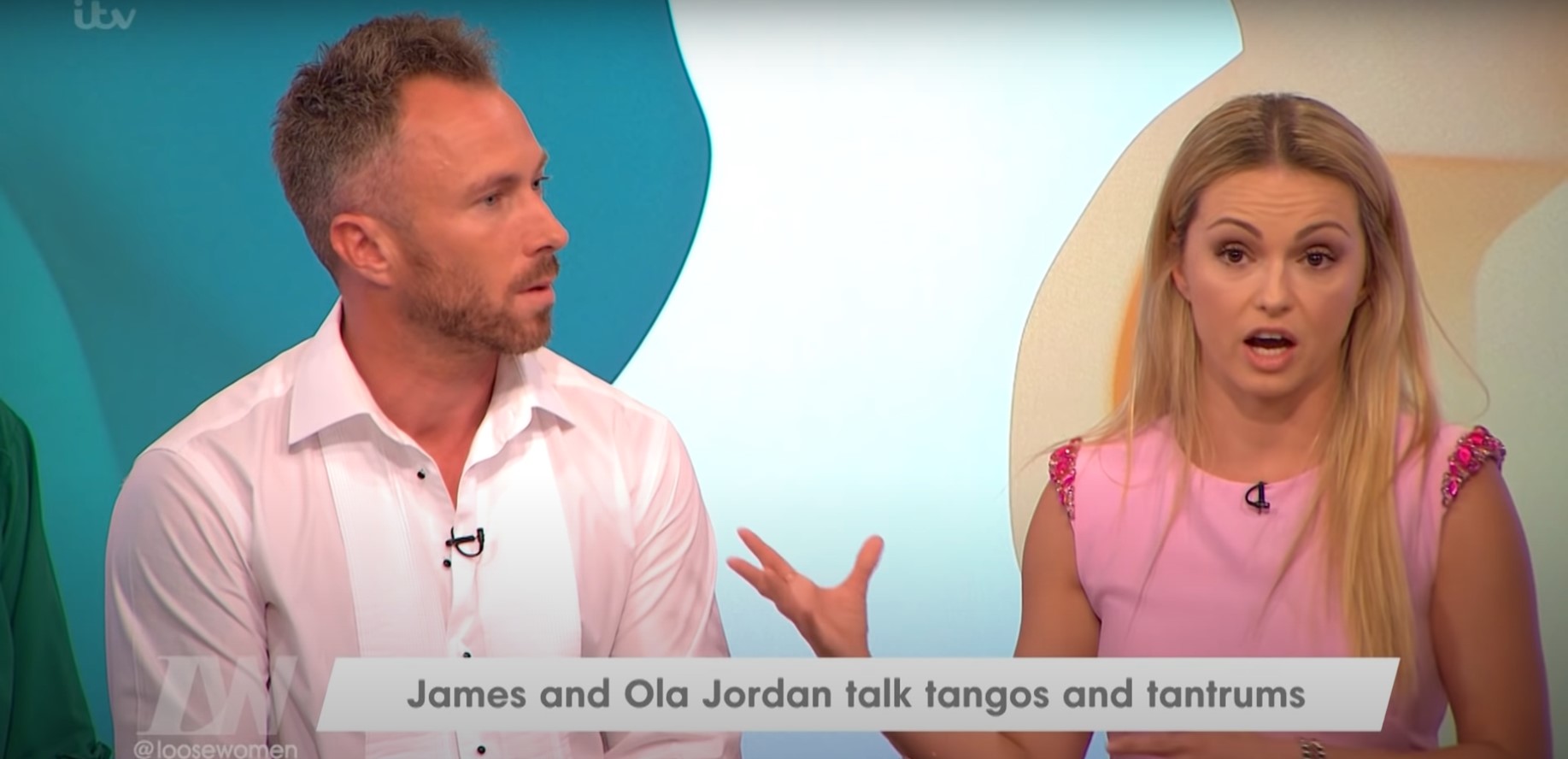 Strictly stsars James and Ola Jordan on Loose Women