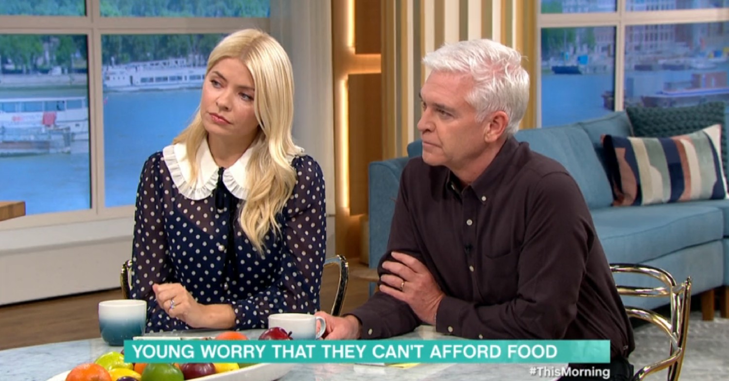 Holly Willoughby and Phillip Schofield on This Morning today 