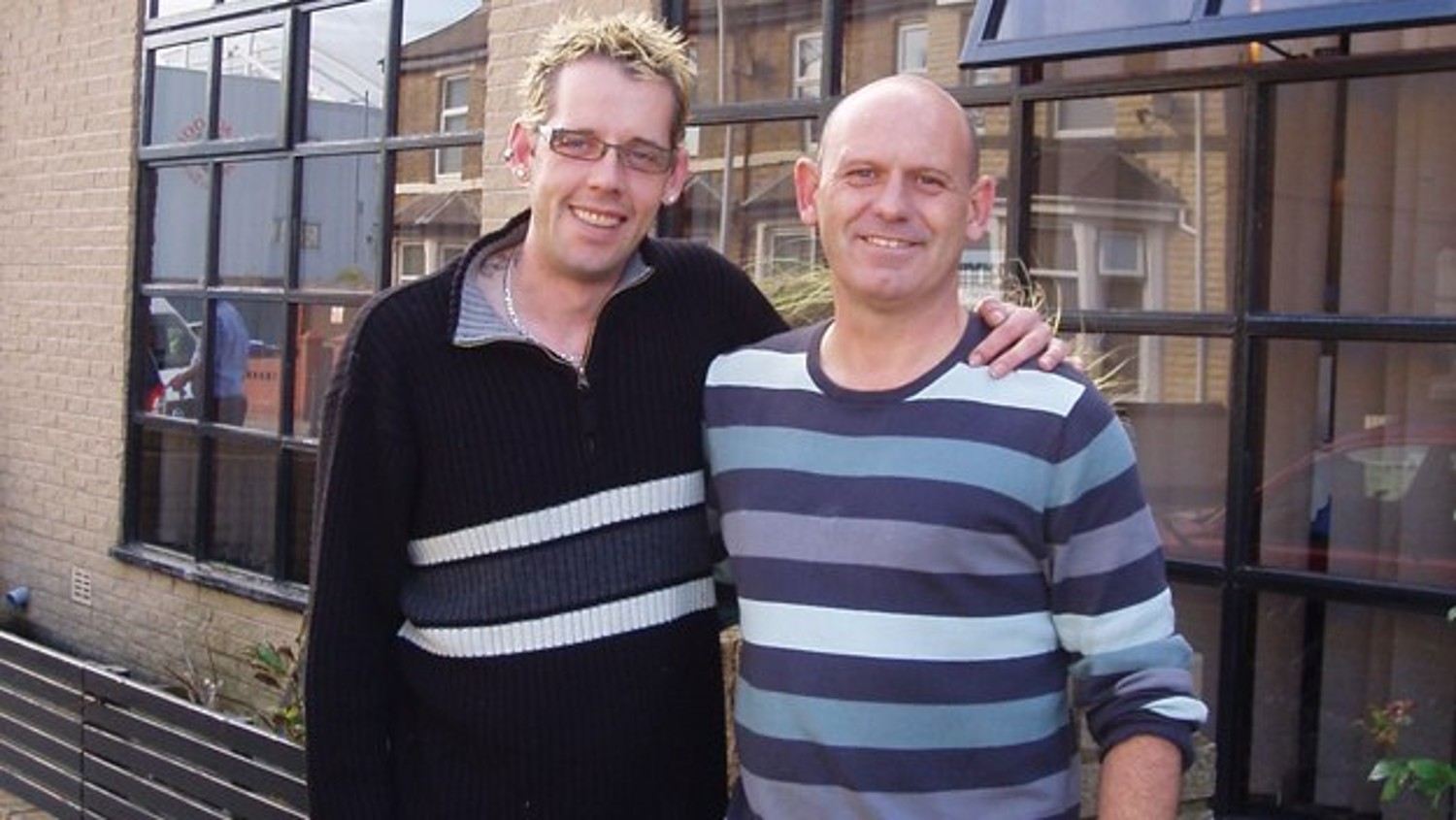 James and Simon smiling in the Channel 4 series