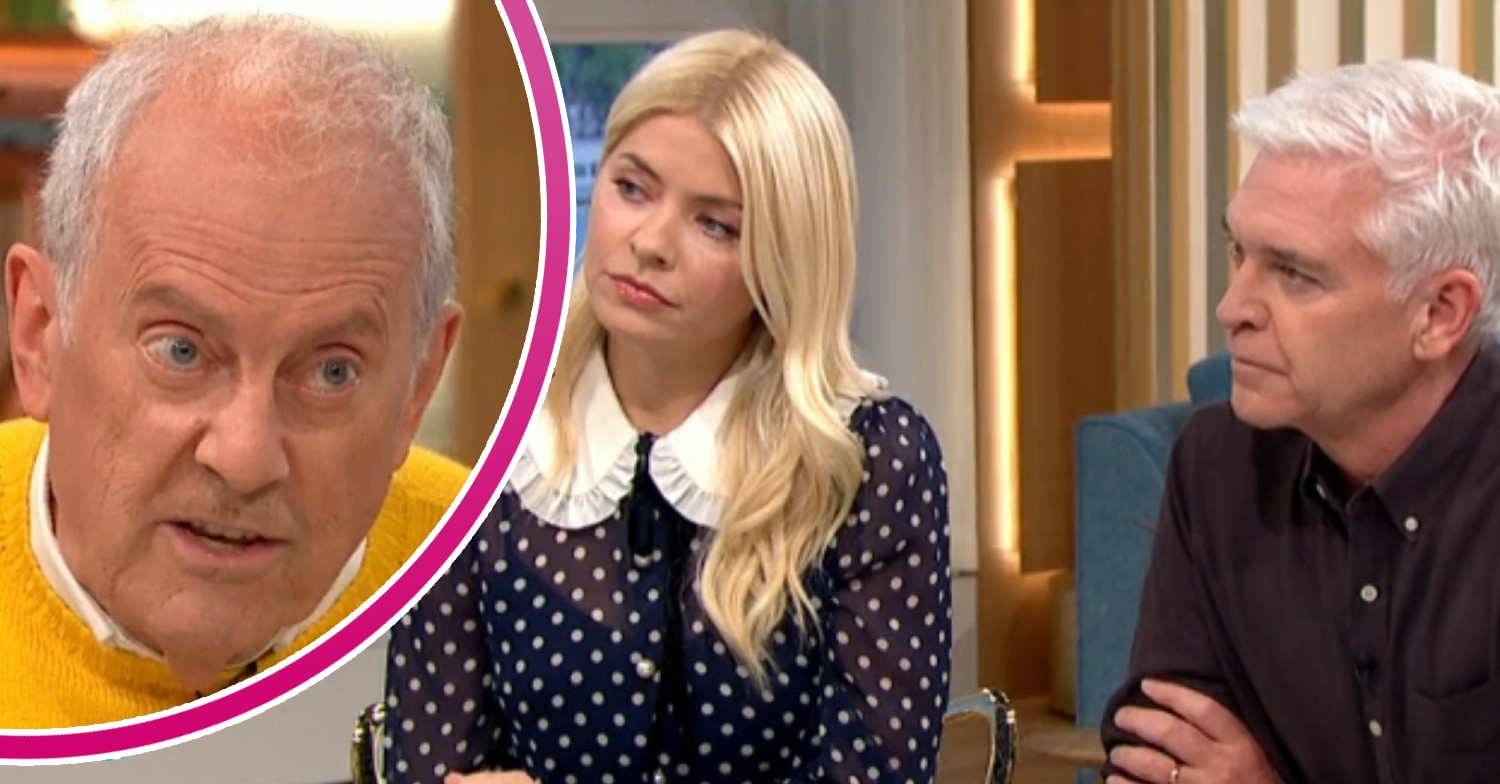 Gyles Brandreth, Holly Willoughby, Phillip Schofield on This Morning today