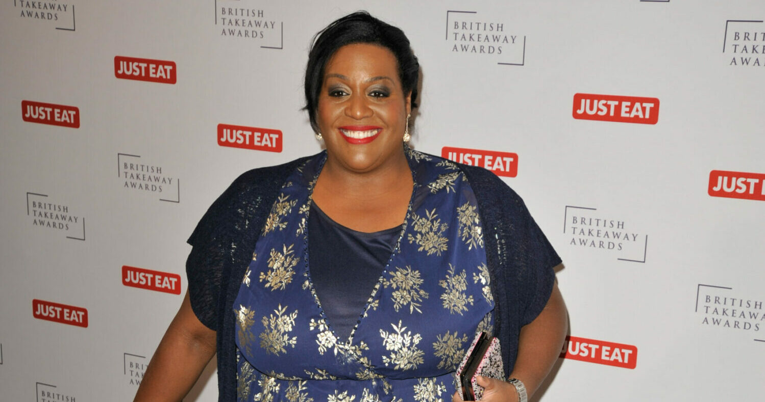 Alison Hammond smiles at event