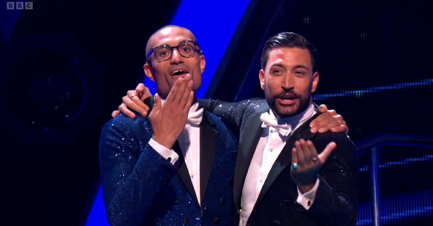 Richie Anderson and Giovanni Pernice signing on Strictly