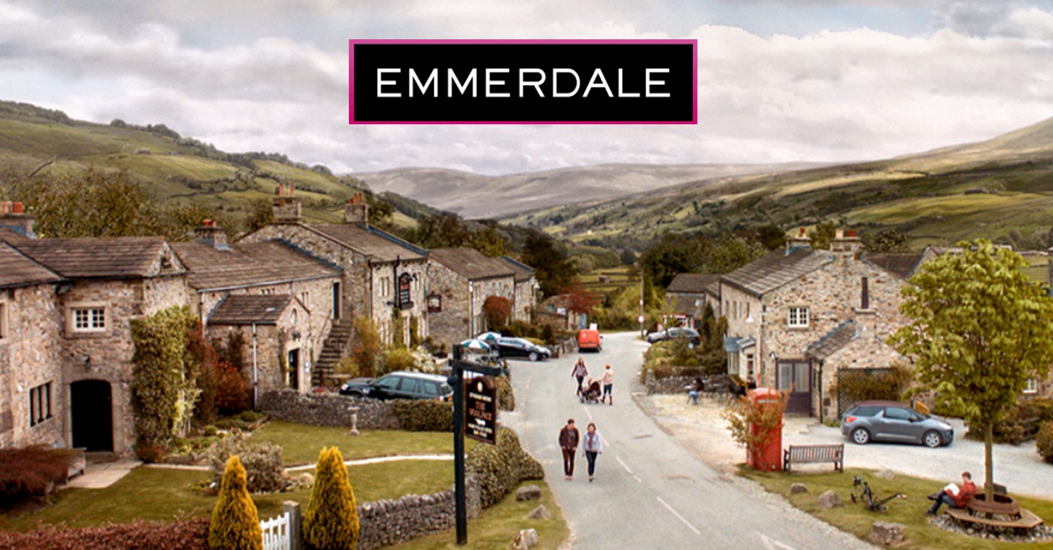 Emmerdale background and logo