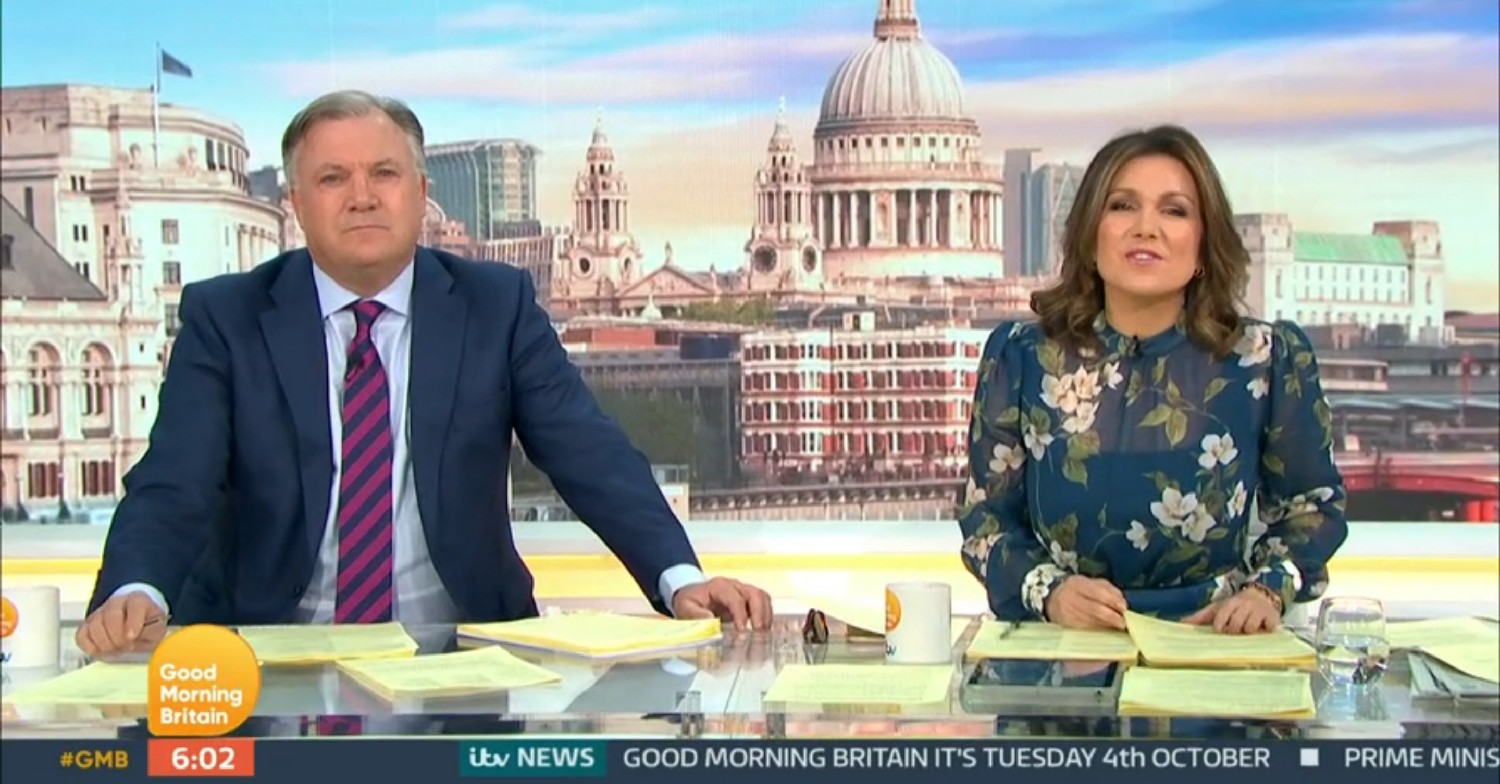 Ed Balls and Susanna Reid on GMB today