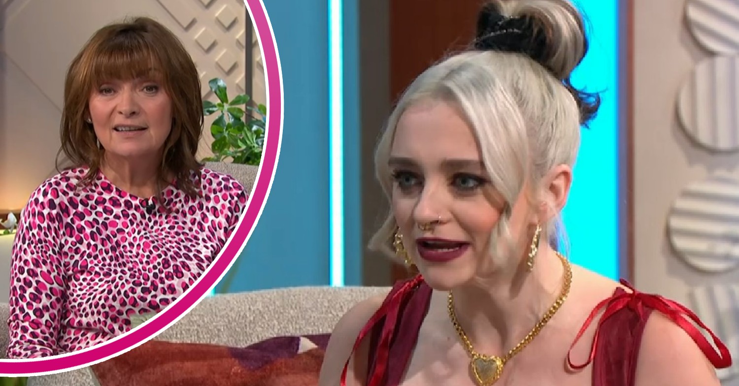 Lorraine Kelly today and Dancing On Ice 2023 star Mollie Gallagher