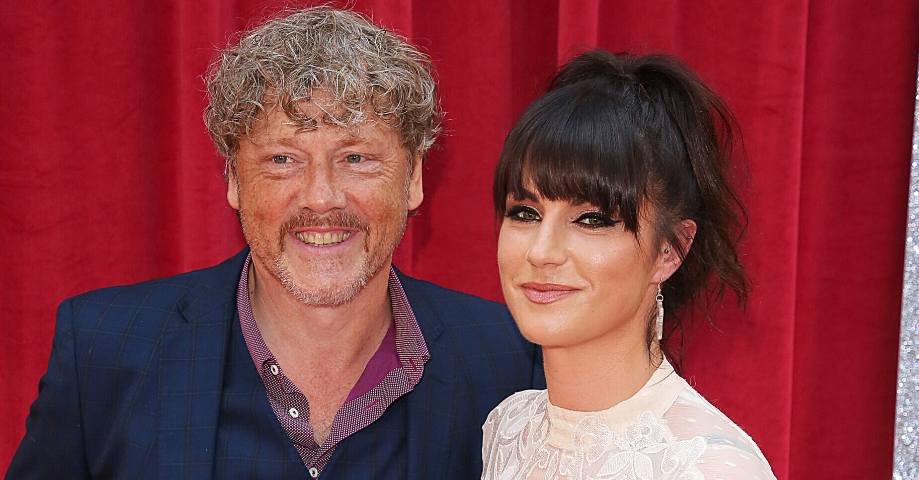 Mark Jordon and Laura Norton from Emmerdale pose on the red carpet together