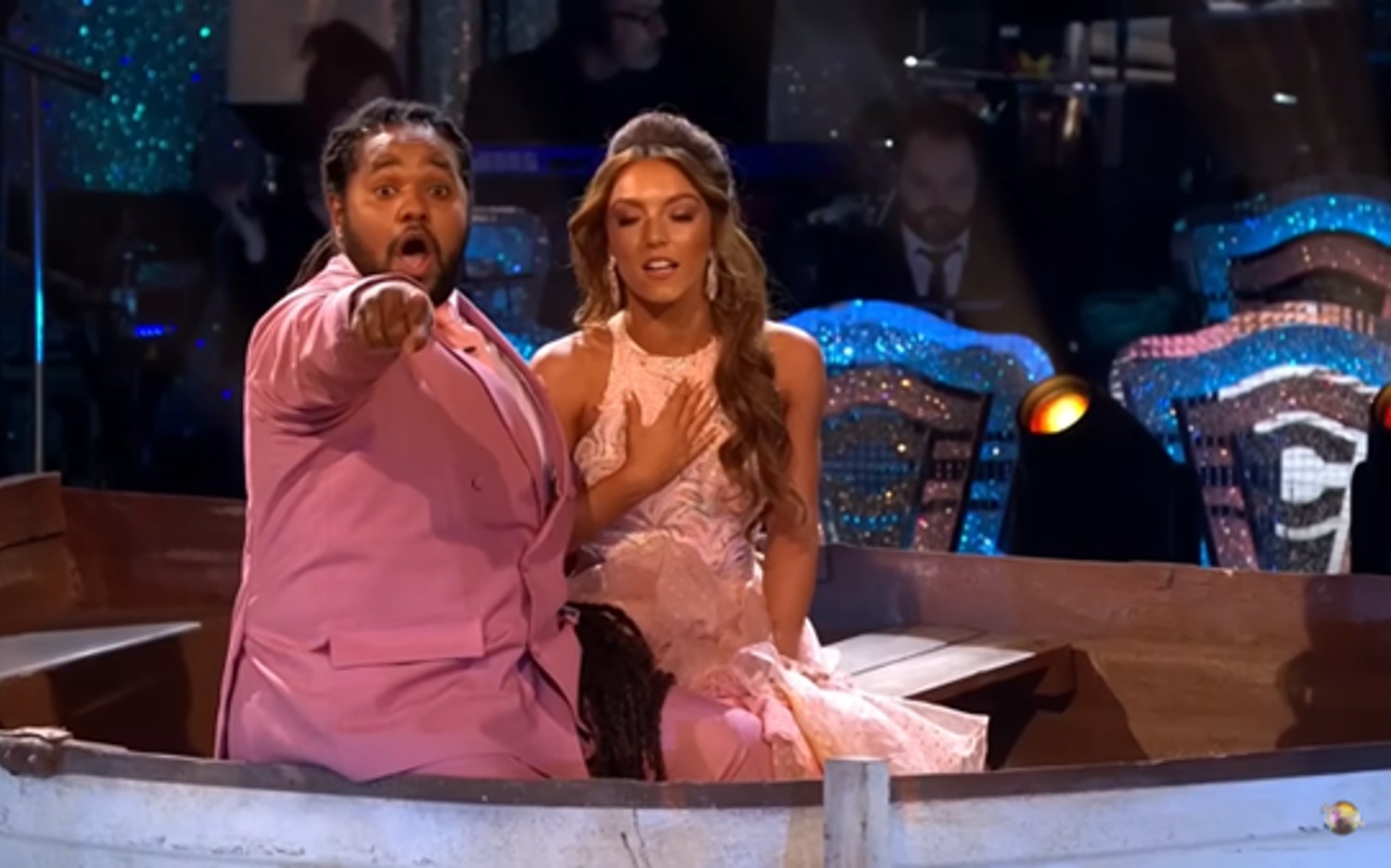 Hamza Yassin and Yoqwita look relieved on Strictly