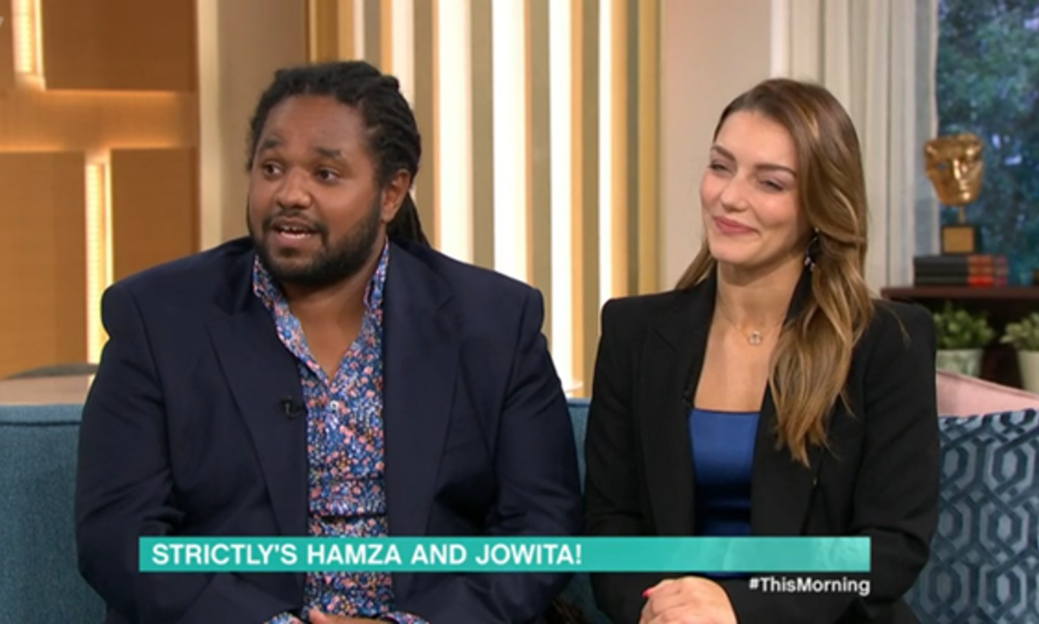 Strictly stars Hamza Yassin and Jowita This Morning