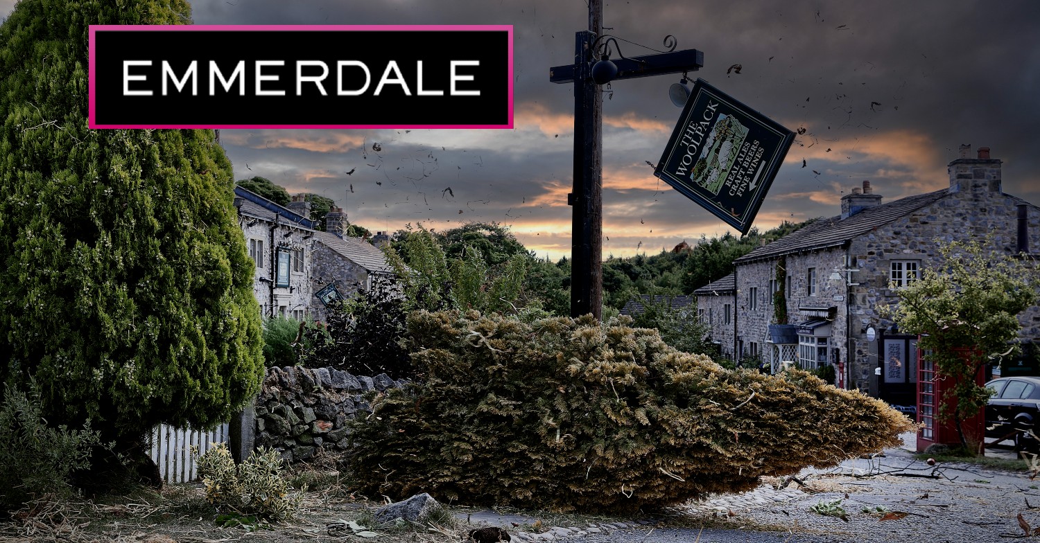 Emmerdale storm sign