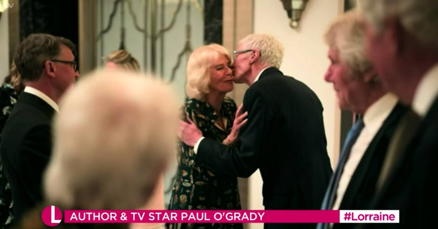 Paul O'Grady kisses Camilla