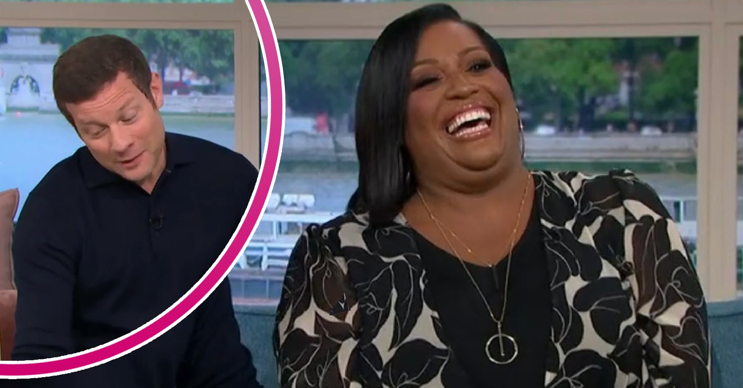 Dermot O'Leary, Alison Hammond laughing on This Morning today