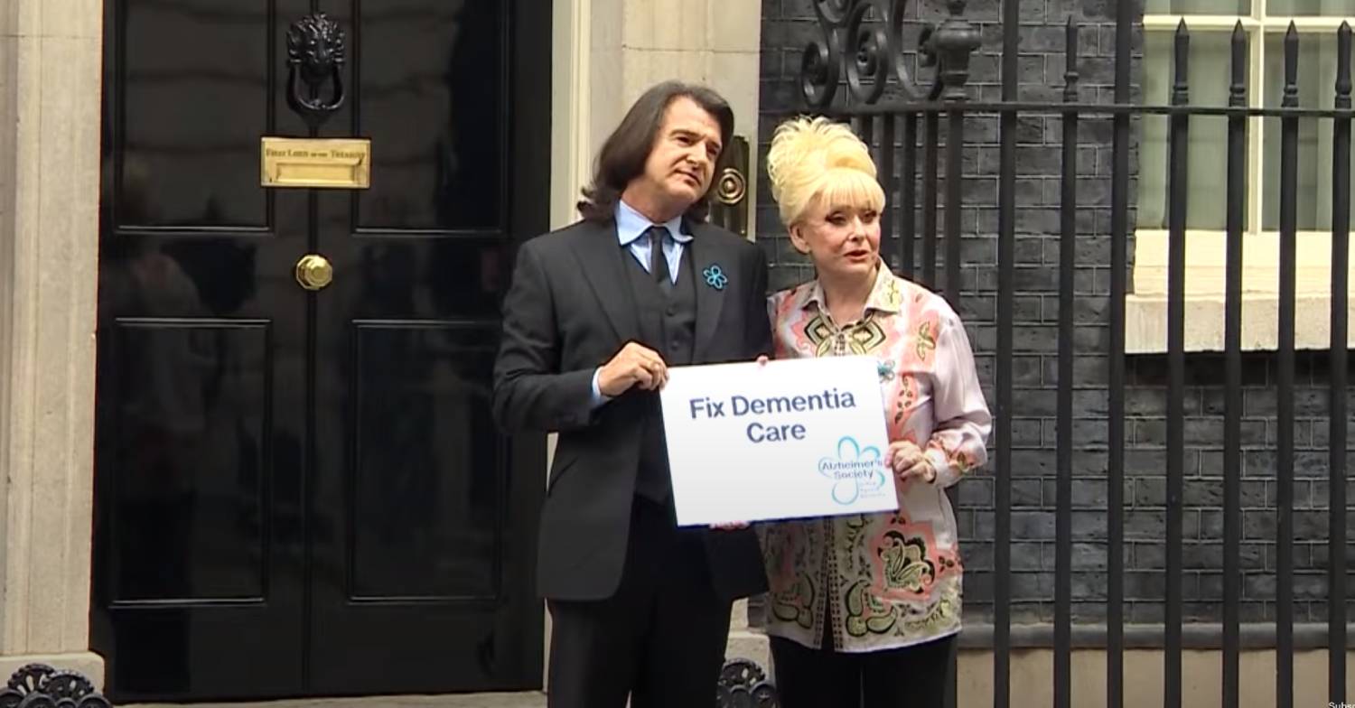 Barbara Windsor and her now widower Scott Mitchell at 10 Downing Street