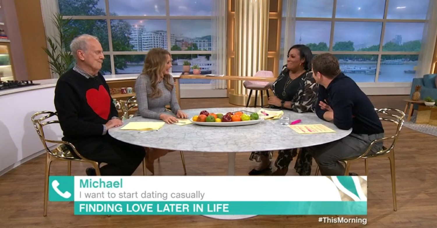 Gyles Brandreth, Carol Vorderman, Alison Hammond, Dermot O'Leary on This Morning today 