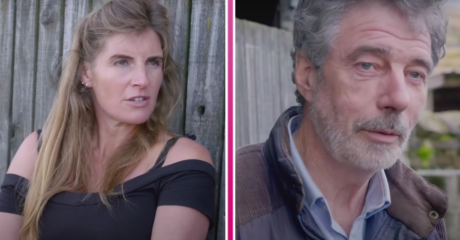 Amanda Owen looks to the side, while Clive Owen looks off camera