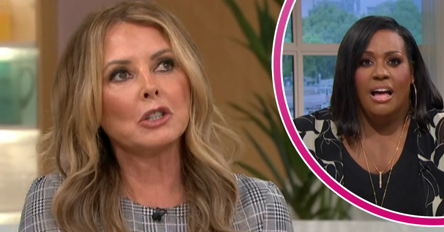 Carol Vorderman, Alison Hammond on This Morning today