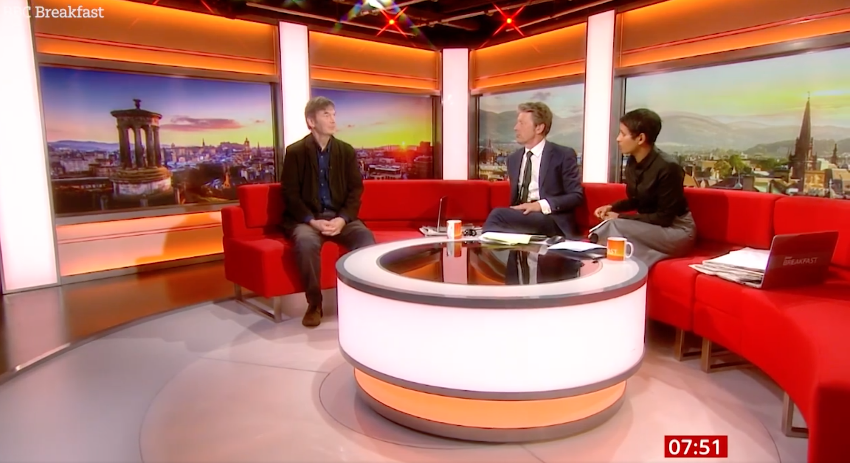 Sir Ian Rankin on BBC Breakfast 
