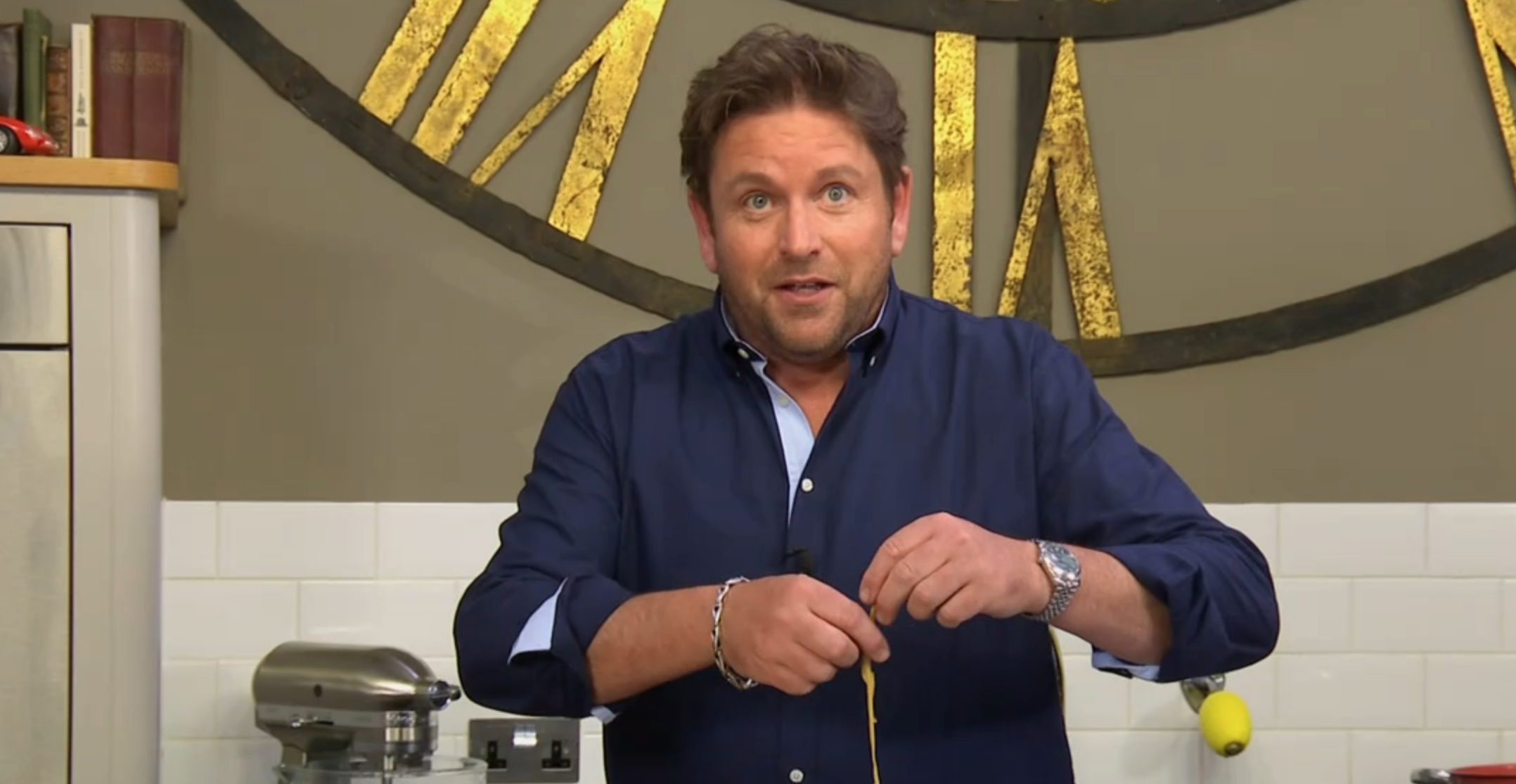 James Martin cooking pasta