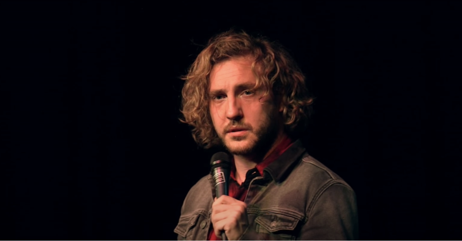 Seann Walsh during a stand-up show