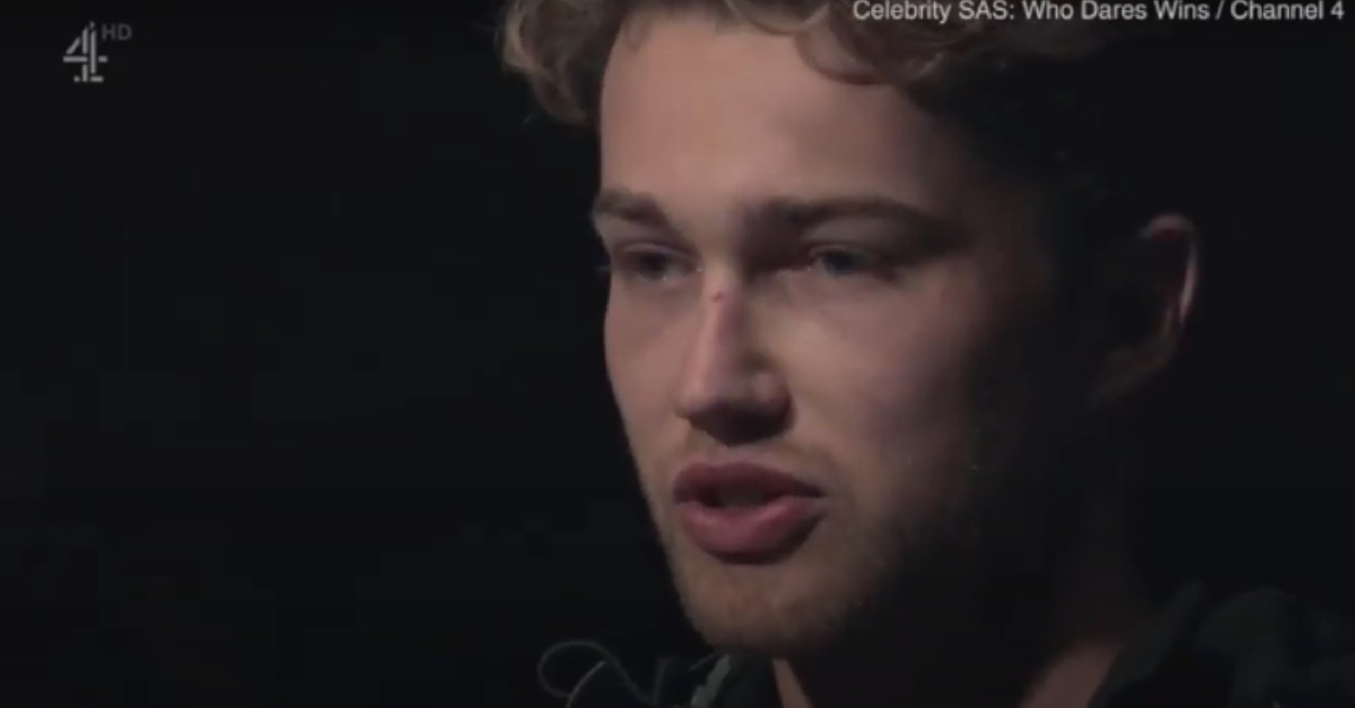 AJ Pritchard talking about his girlfriend on Celebrity SAS 
