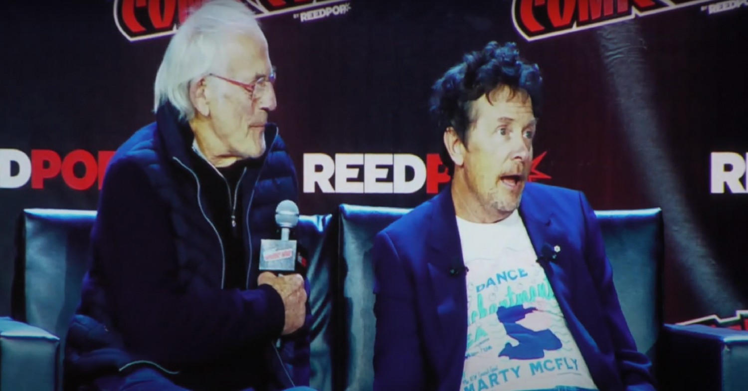 Christopher Lloyd, Michael J Fox at New York Comic Con