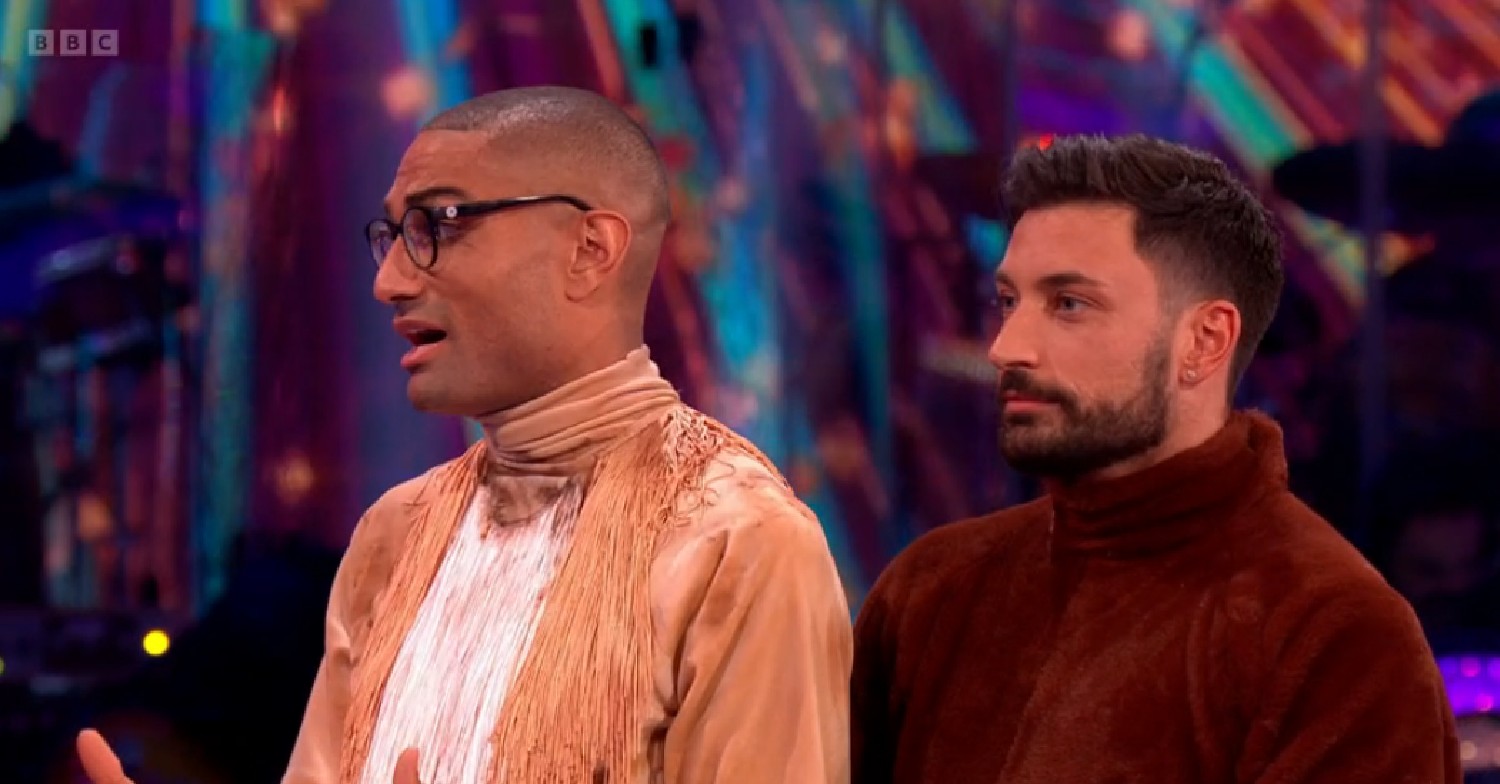 Richie Anderson and Giovanni Pernice during Strictly results show