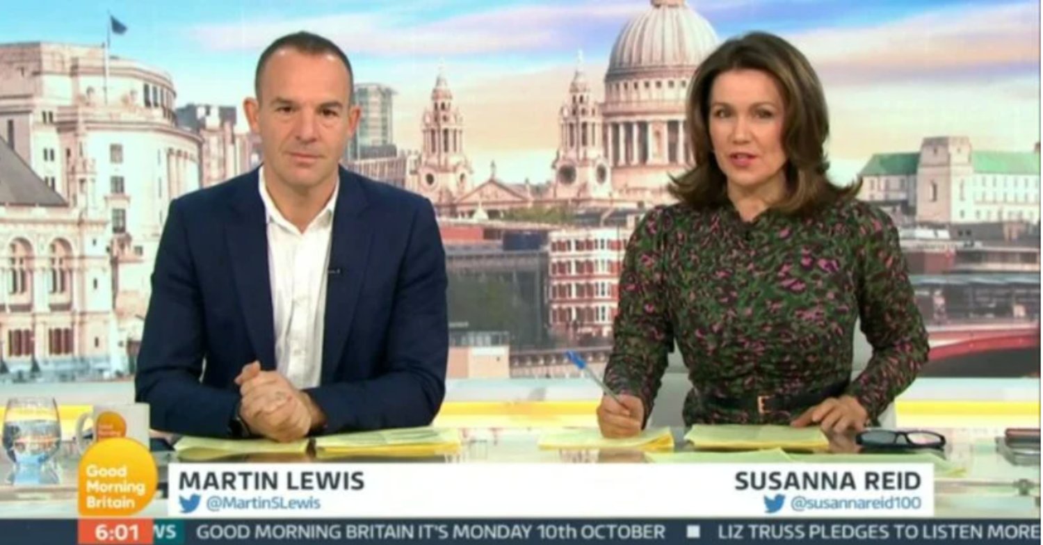 Martin Lewis and Susanna Reid on GMB