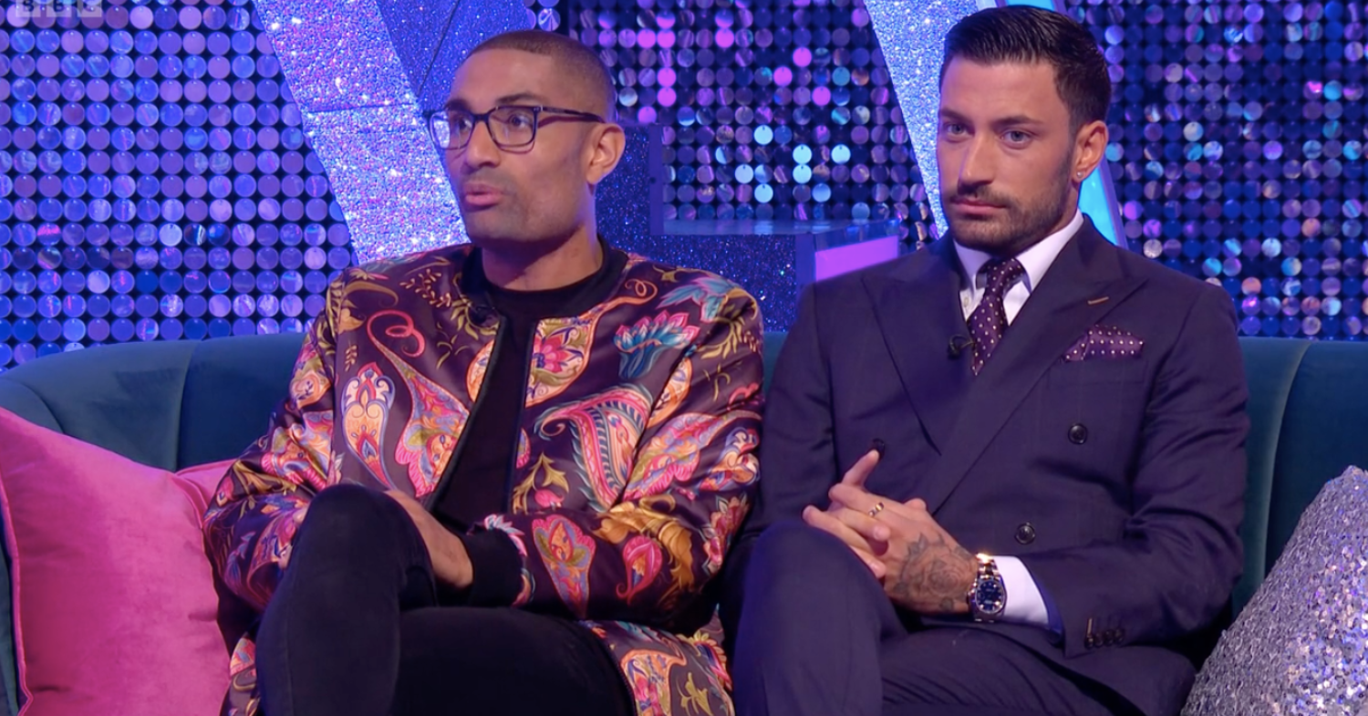 Richie Anderson and Gio looking 'awkward' on Strictly It Takes Two